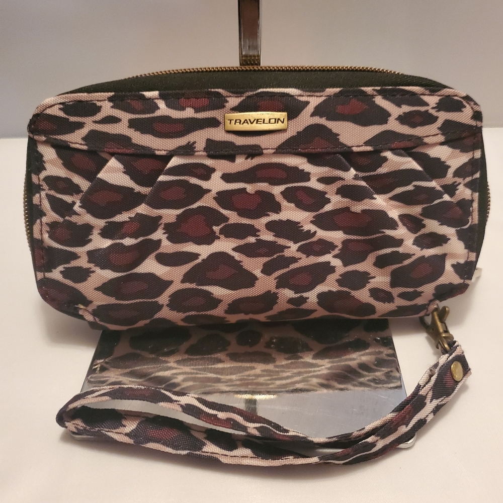 RFID Leopard Wallet/Wristlet